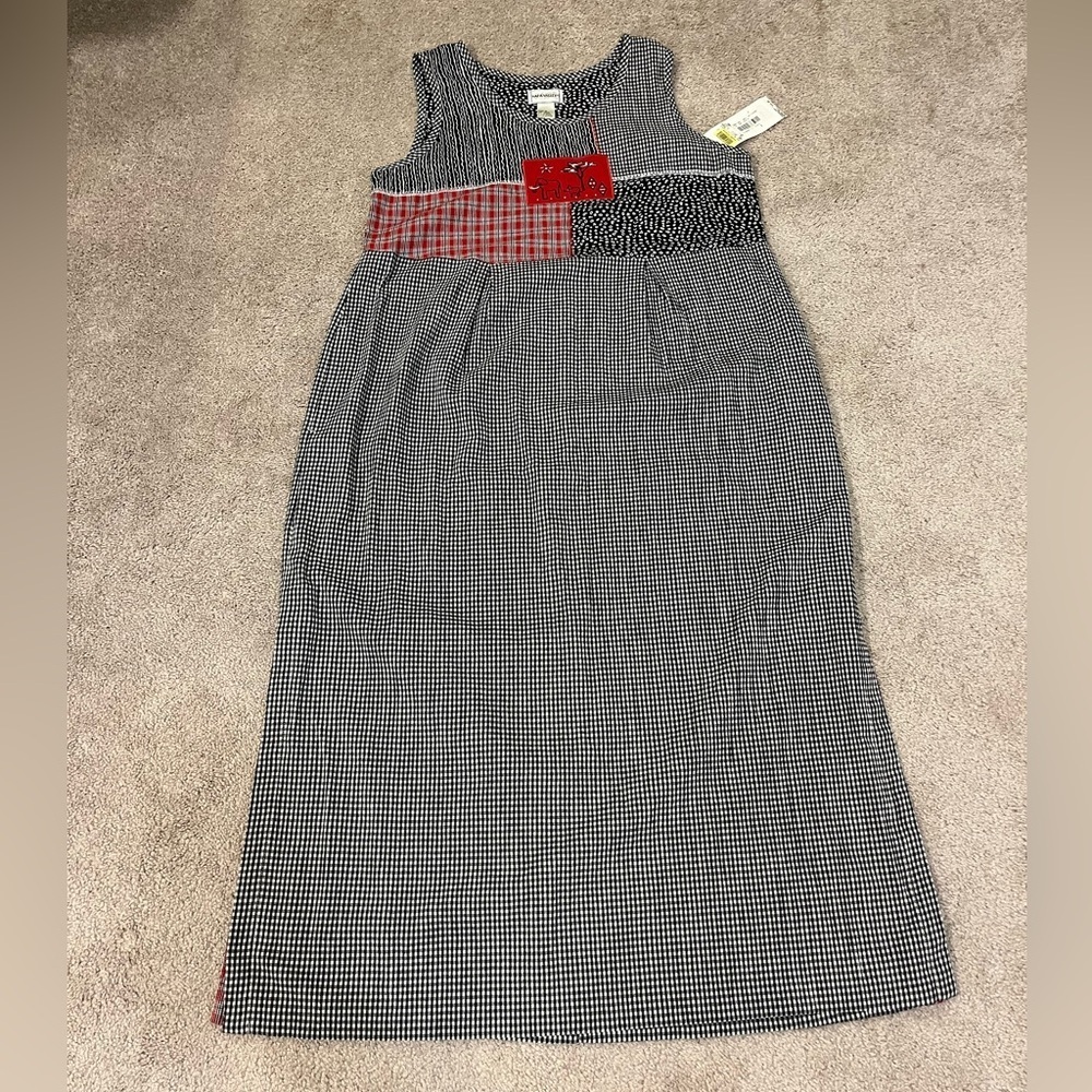 Napa Valley Sleeveless Mixed Pattern Midi Dress